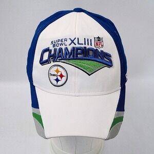 Pittsburgh Steelers Super Bowl XLIII Champions Fitted Hat Reebok NFL OnField Cap